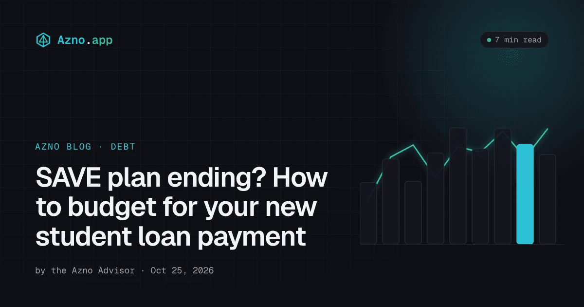 Cover card with the post title beside an abstract bar chart, one bar highlighted